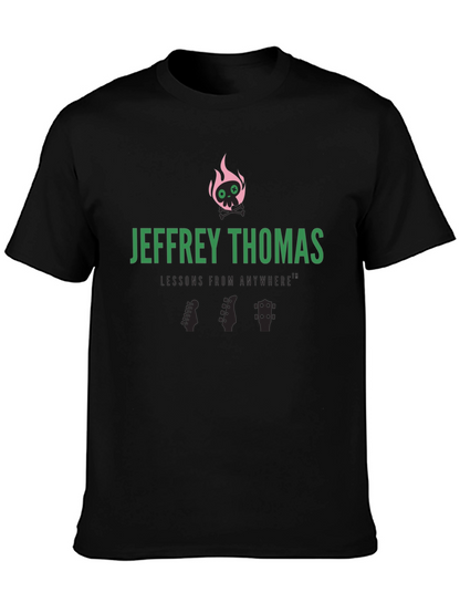 Jeffrey Thomas Skull Flames Graphic Tee