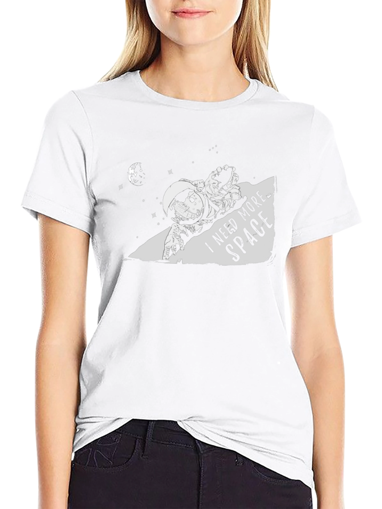 I Need More Space Graphic Tee - Black