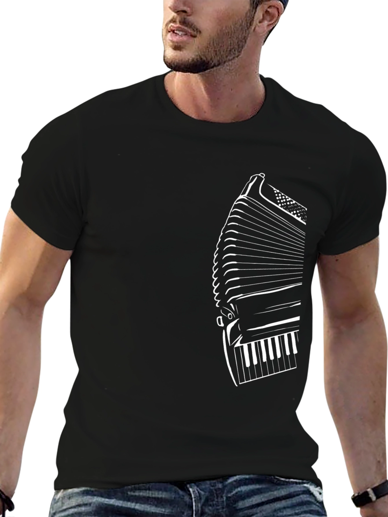 Accordion Graphic Tee - Black T-Shirt