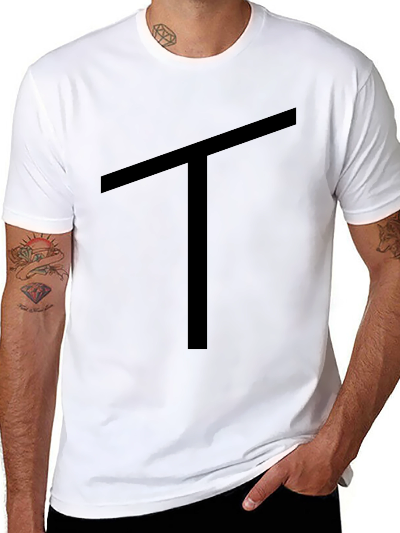 Black T Graphic Tee - Simple & Stylish