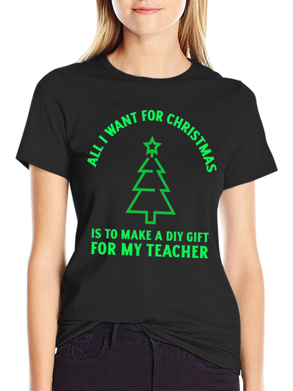 Christmas Teacher DIY Gift T-Shirt