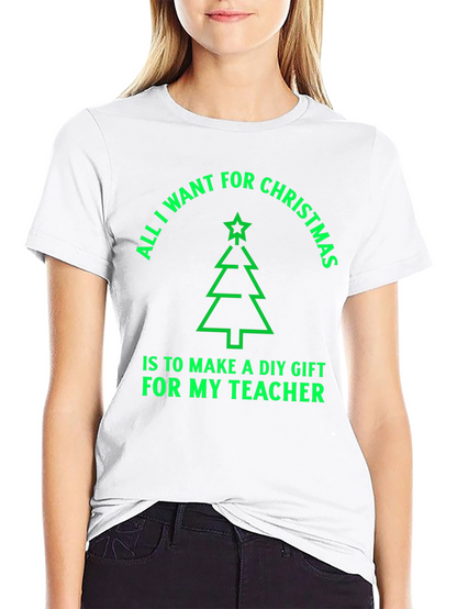 Christmas Teacher DIY Gift T-Shirt