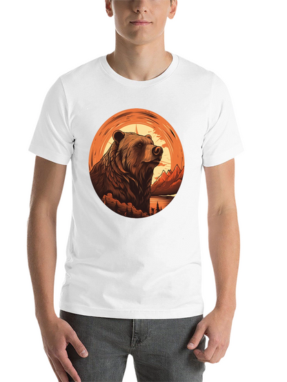 Grizzly Bear Graphic Tee - Nature Adventure Shirt