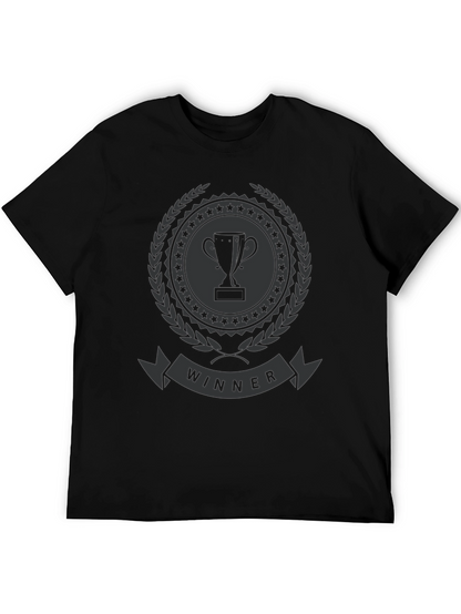Winner Trophy Graphic T-Shirt - Stylish Champion Tee