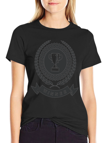 Winner Trophy Graphic T-Shirt - Stylish Champion Tee