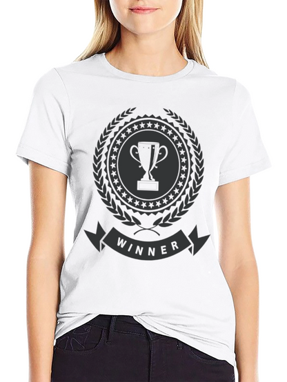 Winner Trophy Graphic T-Shirt - Stylish Champion Tee