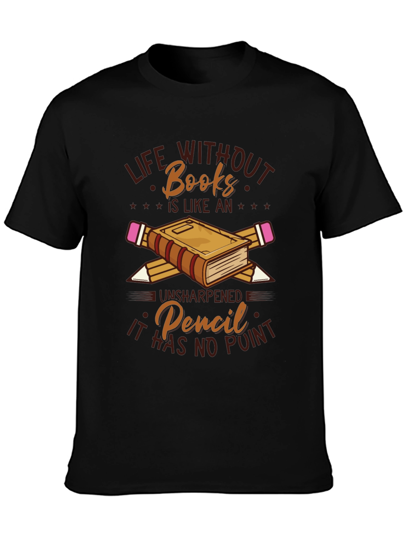 Life Without Books Graphic T-Shirt