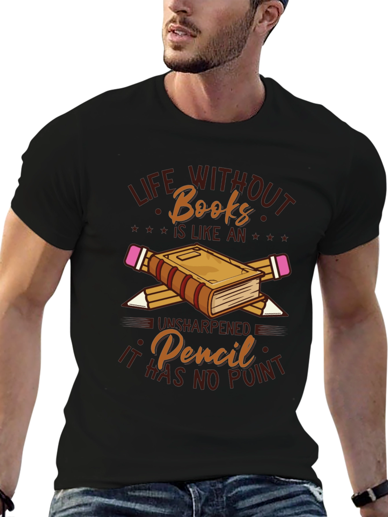 Life Without Books Graphic T-Shirt
