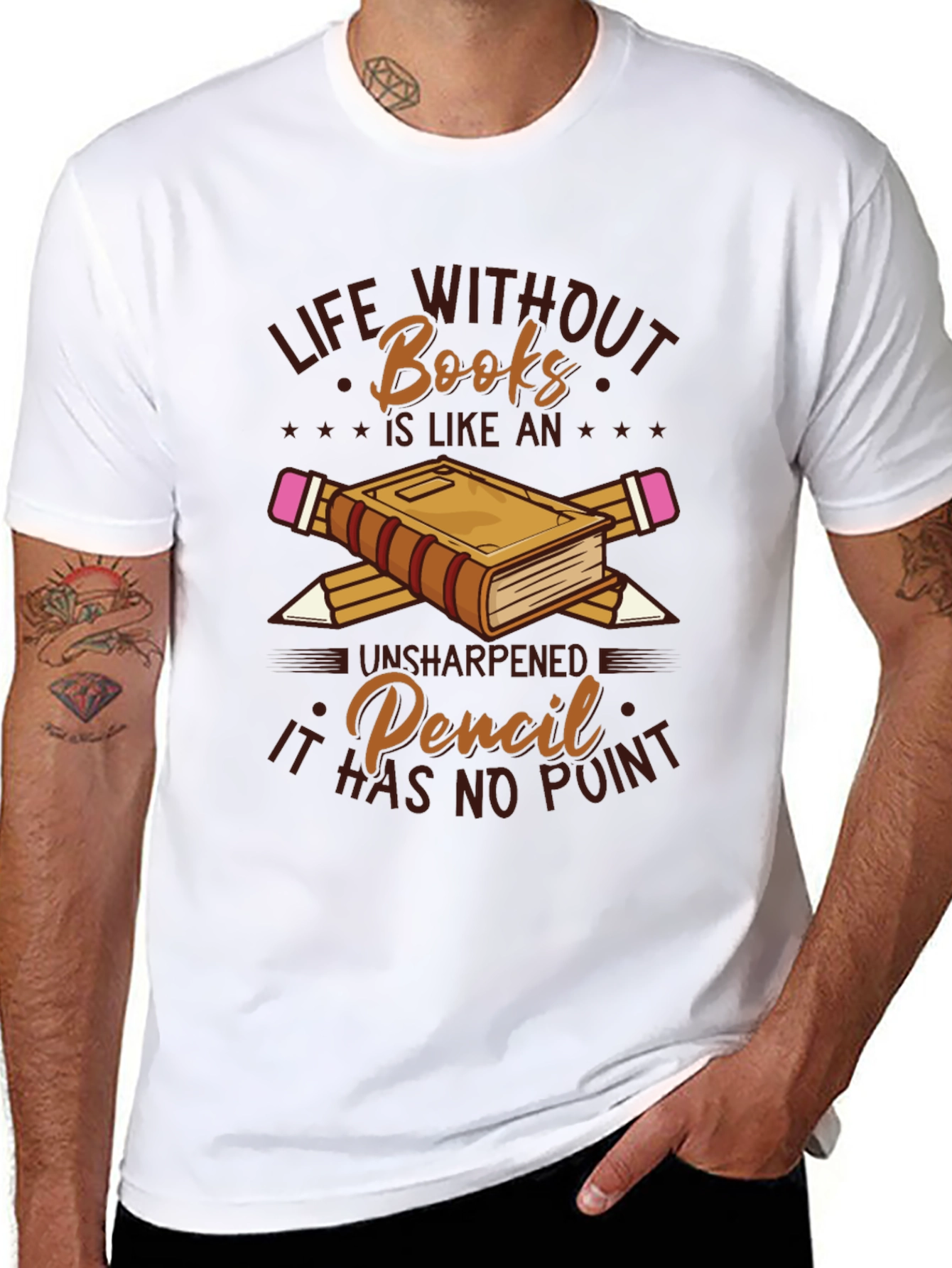 Life Without Books Graphic T-Shirt