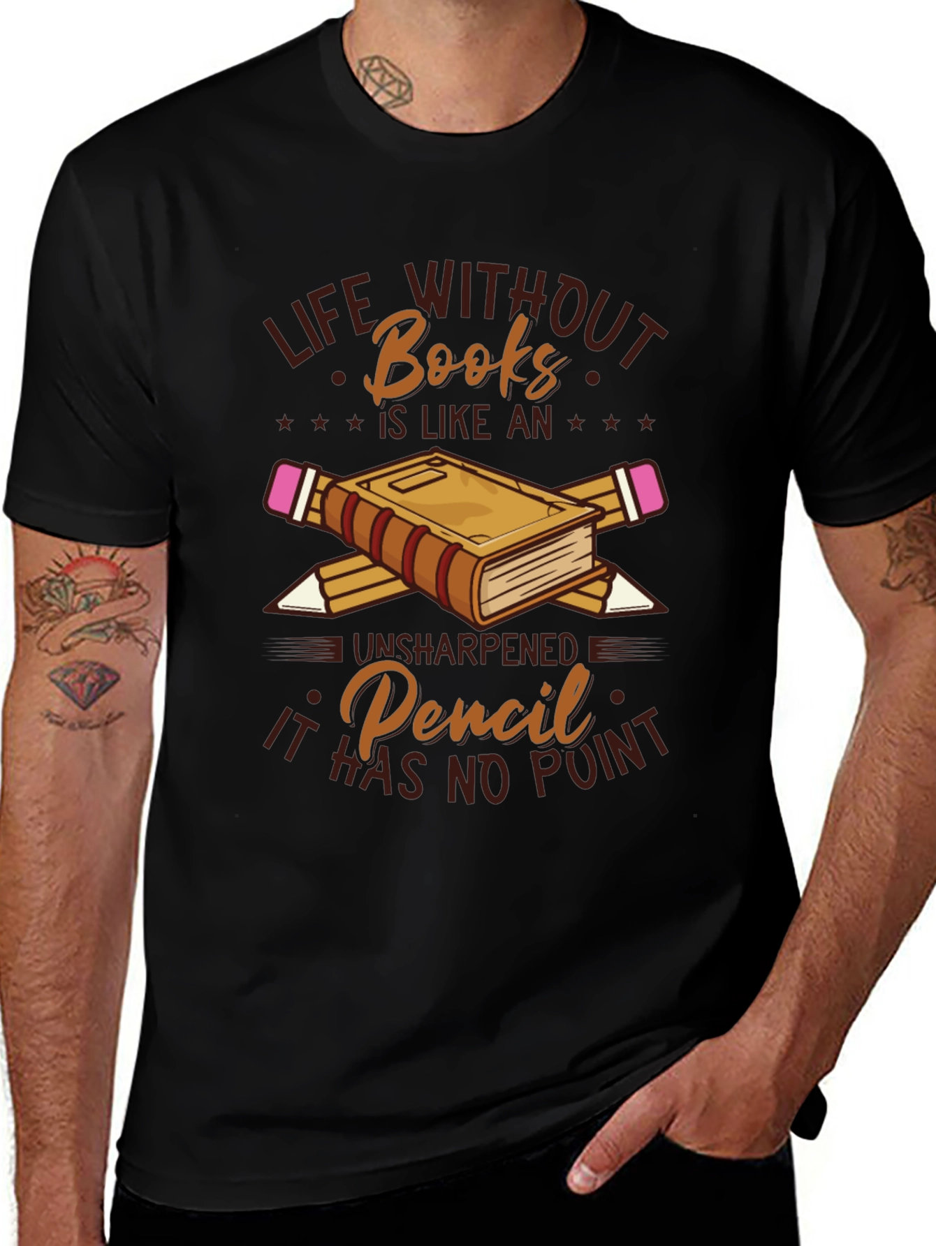Life Without Books Graphic T-Shirt