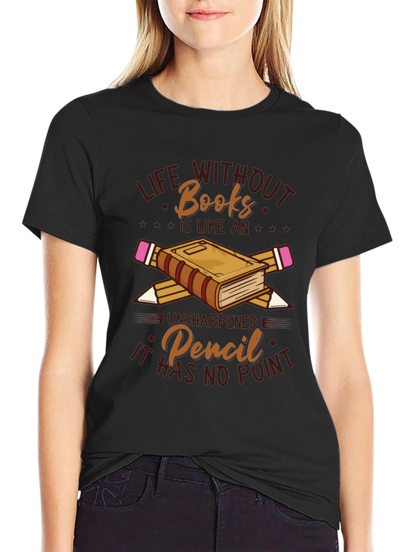 Life Without Books Graphic T-Shirt