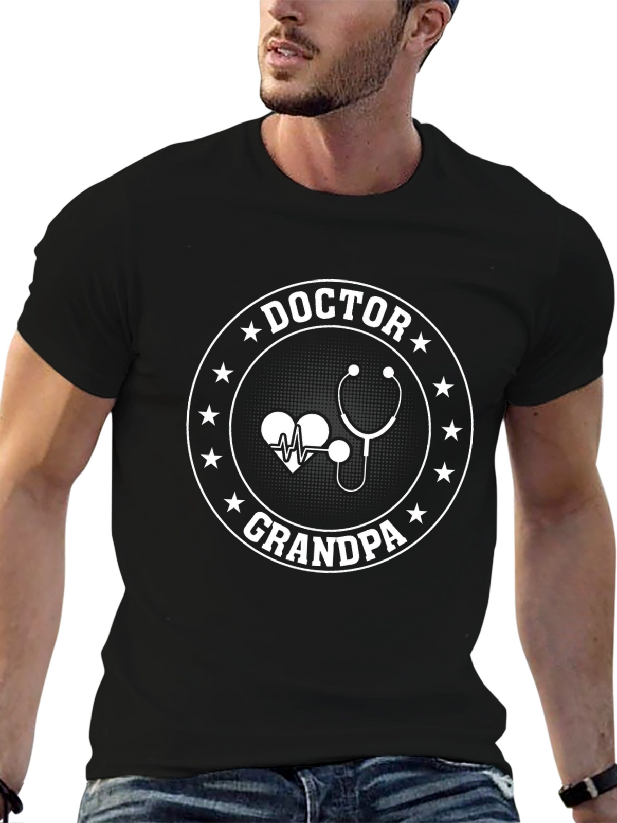 Doctor Grandpa T-Shirt - Medical Grandfather Tee