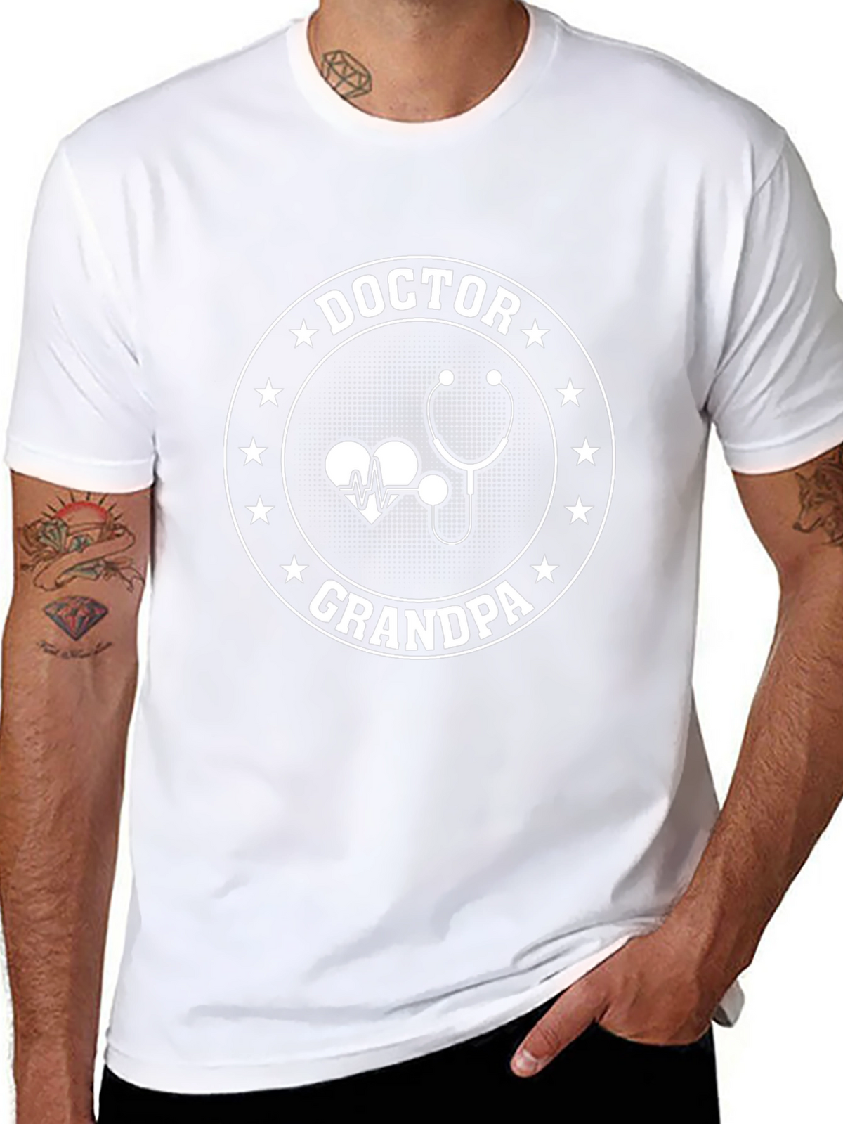 Doctor Grandpa T-Shirt - Medical Grandfather Tee
