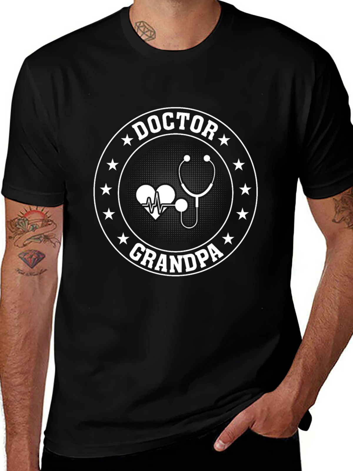Doctor Grandpa T-Shirt - Medical Grandfather Tee