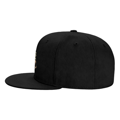 Ich Und Mein Holz Log Print Flat Brim Sun Hat, Lumberjack German Slogan Outdoor Cap