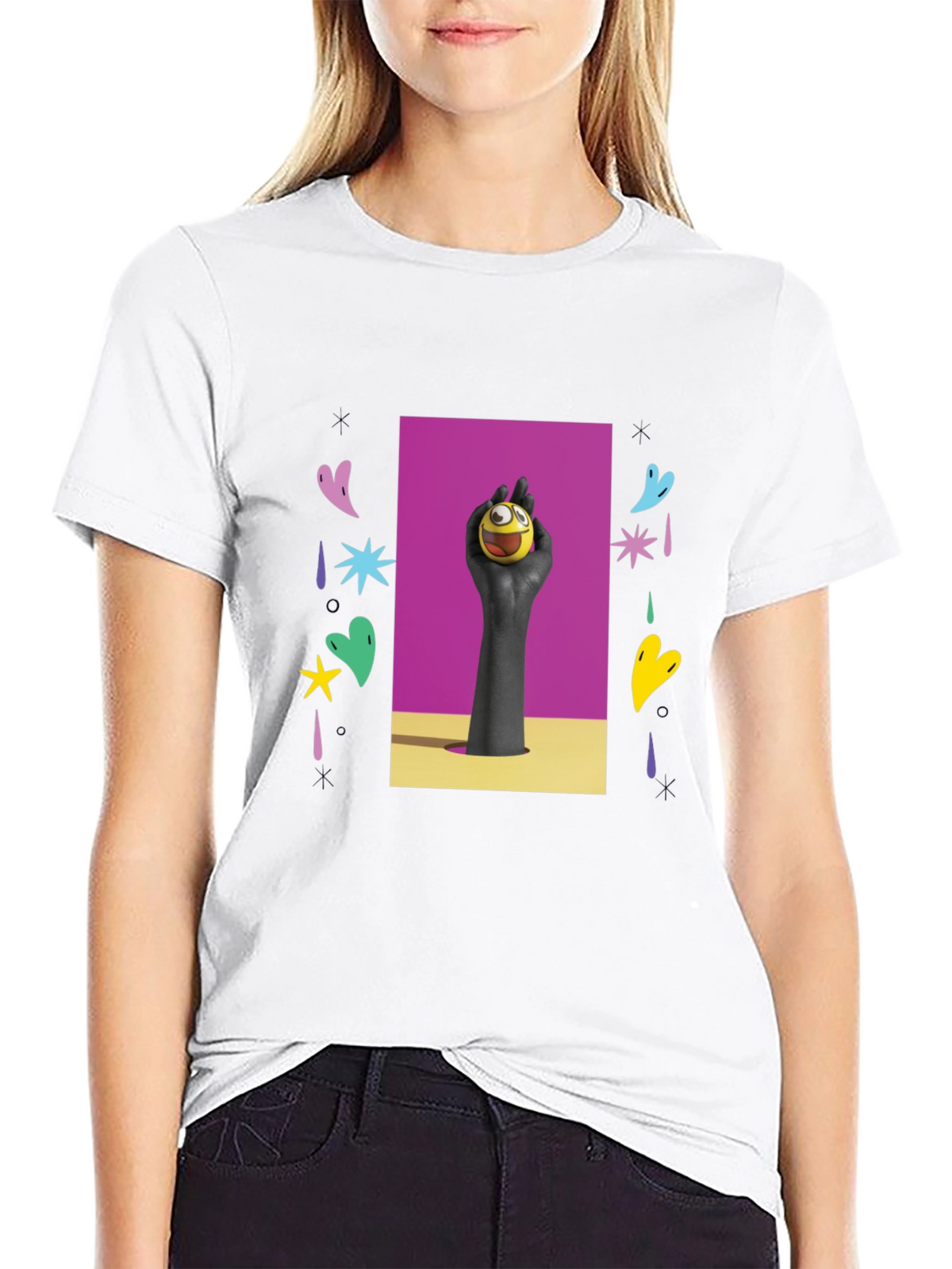 Funky Graphic Tee - Expression Ball Art