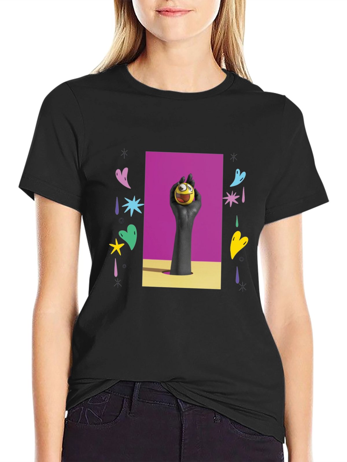 Funky Graphic Tee - Expression Ball Art