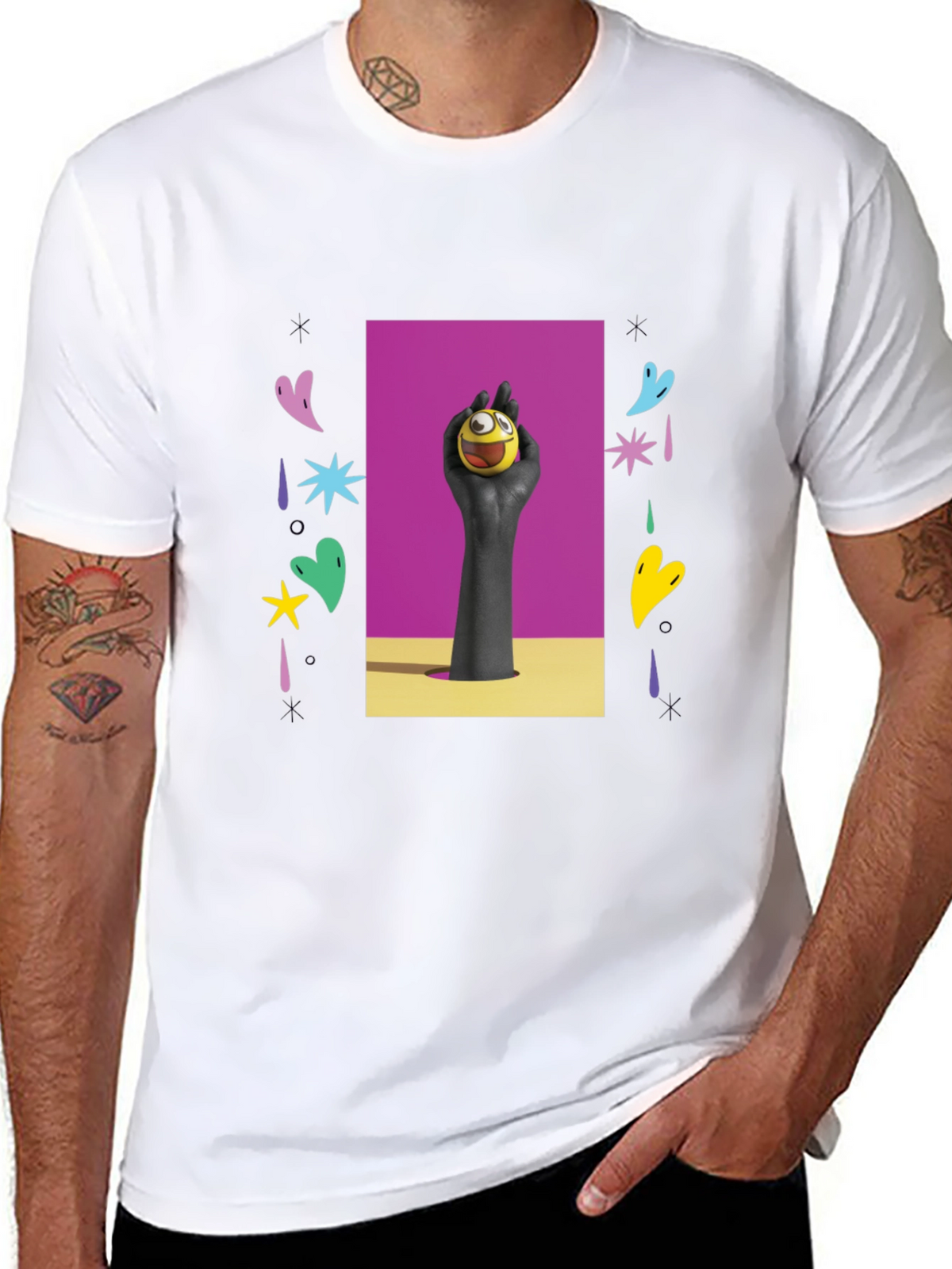 Funky Graphic Tee - Expression Ball Art