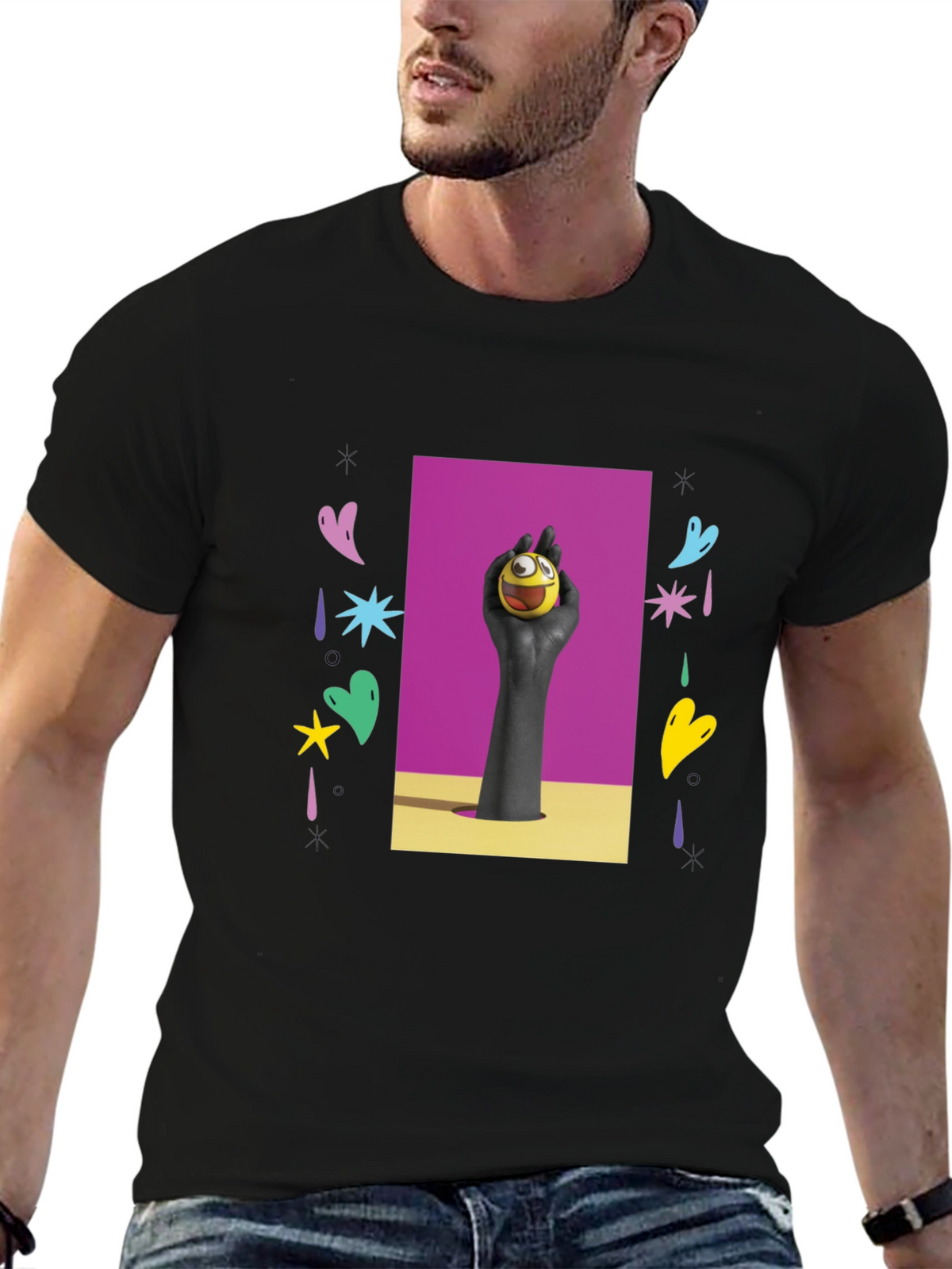 Funky Graphic Tee - Expression Ball Art