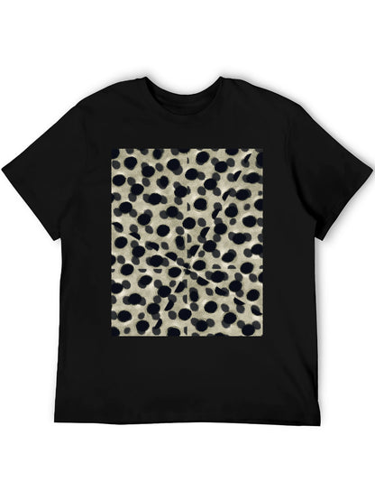 Abstract Dotted Black T-Shirt