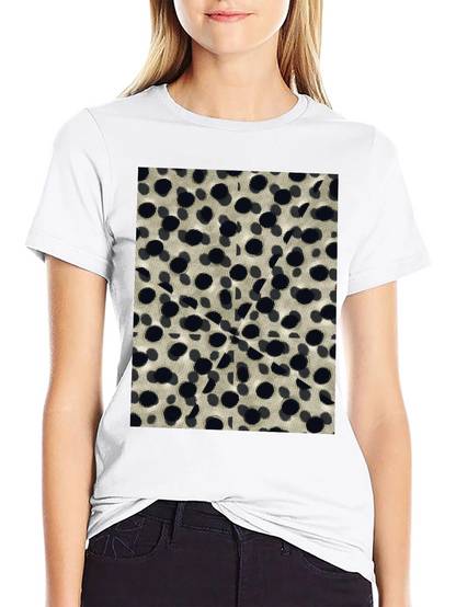 Abstract Dotted Black T-Shirt
