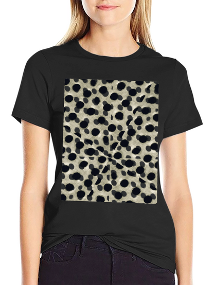 Abstract Dotted Black T-Shirt