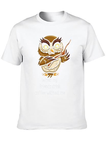 Funny Owl Coffee T-Shirt
