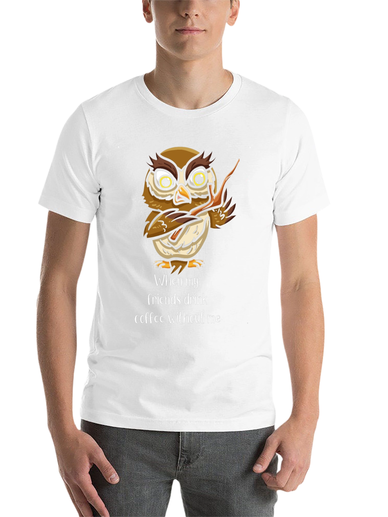 Funny Owl Coffee T-Shirt