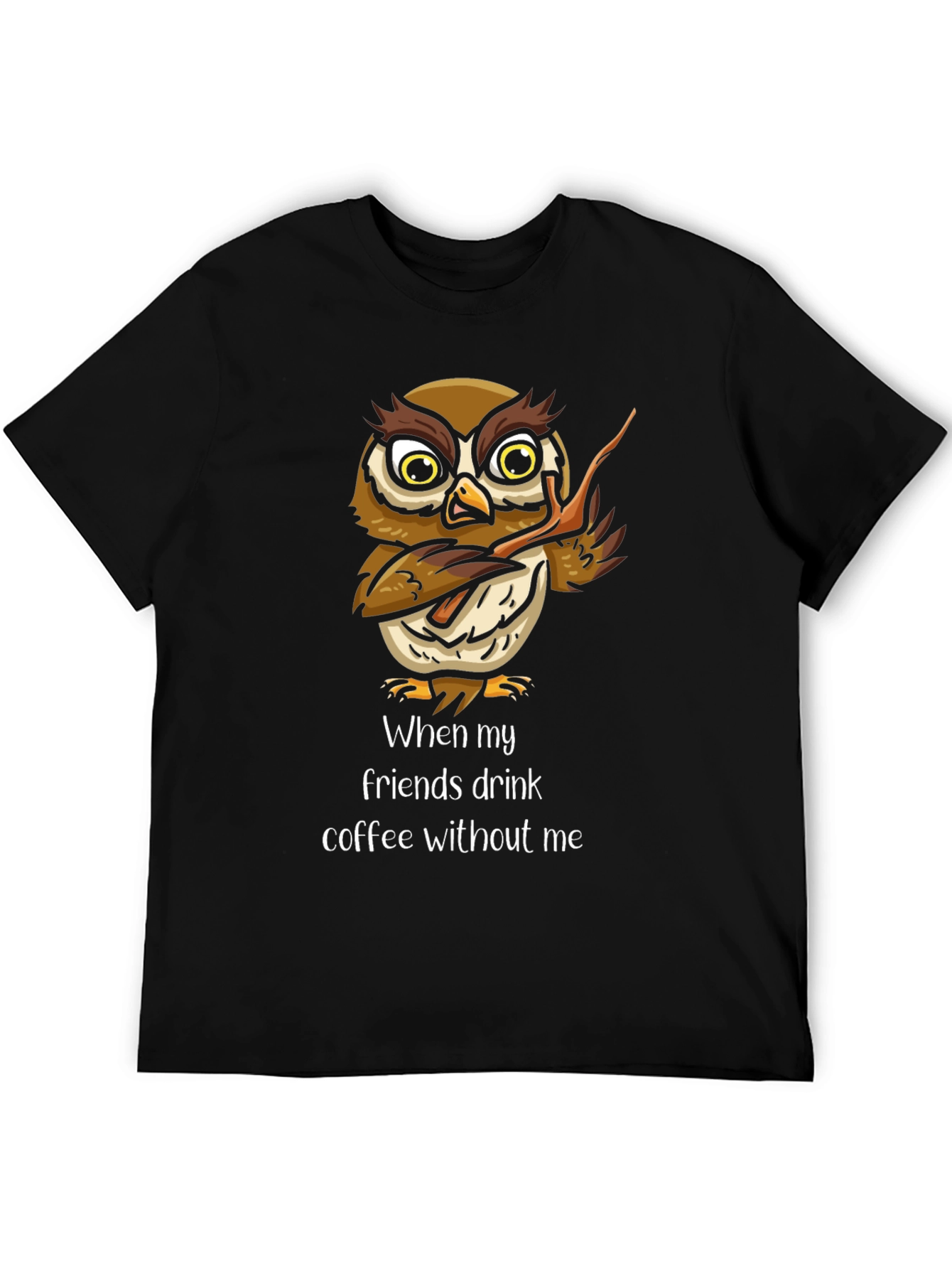 Funny Owl Coffee T-Shirt