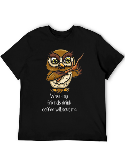 Funny Owl Coffee T-Shirt