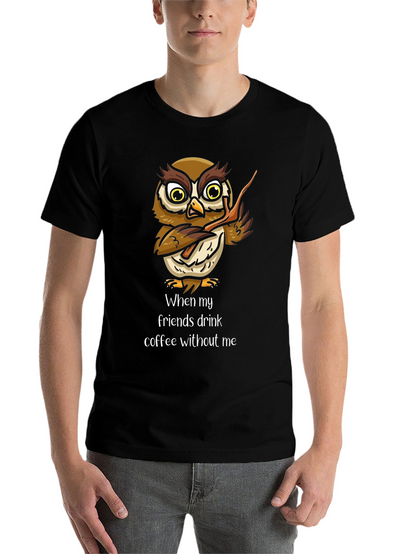 Funny Owl Coffee T-Shirt