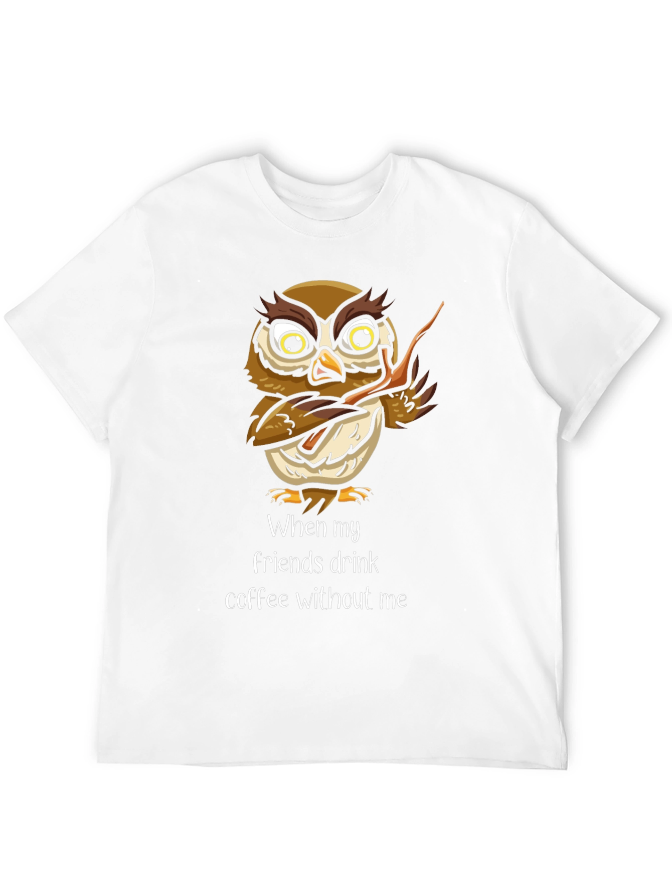 Funny Owl Coffee T-Shirt