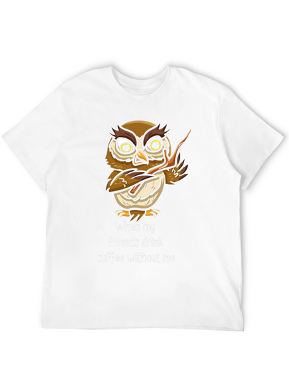 Funny Owl Coffee T-Shirt