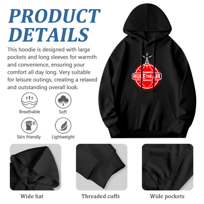 Rule The Air Radio Tower Basketball Stylish Soft Hoodie, Street Style Daily Top