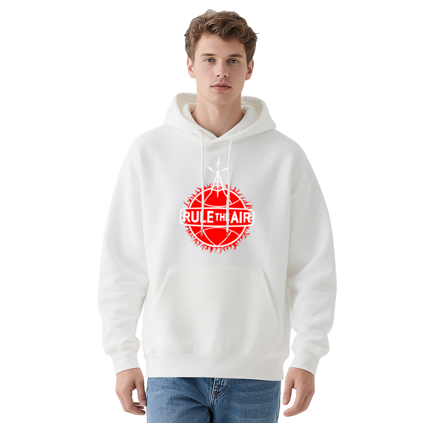 Rule The Air Radio Tower Basketball Stylish Soft Hoodie, Street Style Daily Top