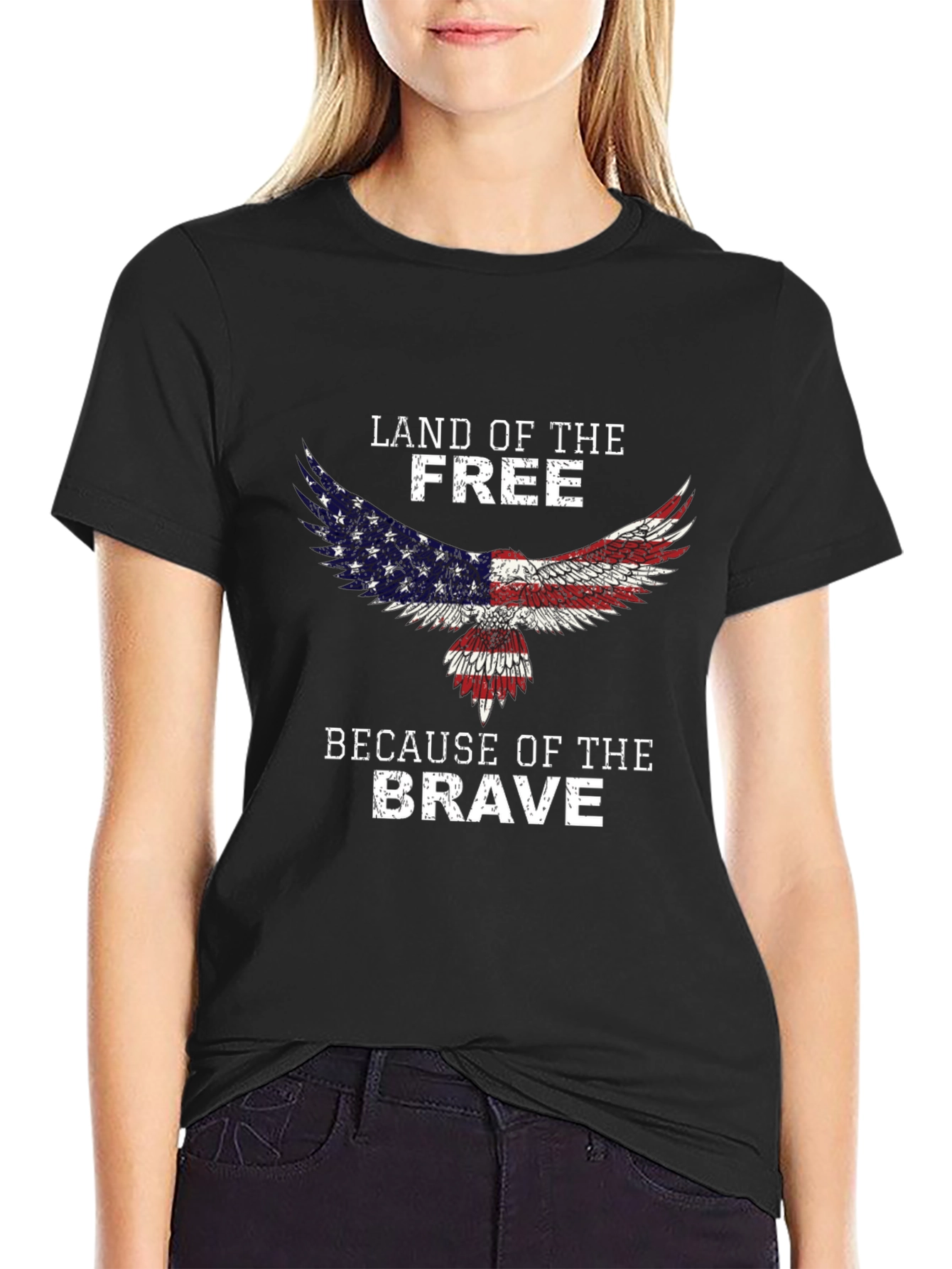 Land of the Free Patriotic Eagle T-Shirt