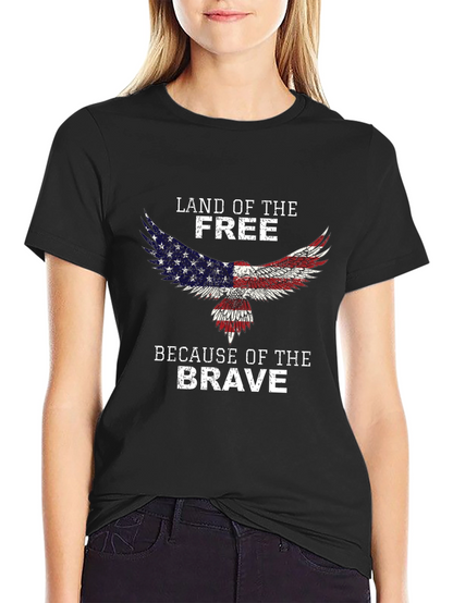 Land of the Free Patriotic Eagle T-Shirt