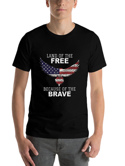 Land of the Free Patriotic Eagle T-Shirt