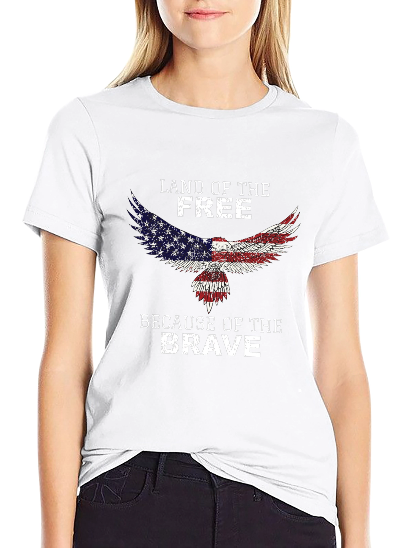 Land of the Free Patriotic Eagle T-Shirt
