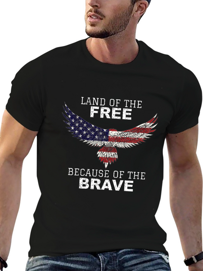 Land of the Free Patriotic Eagle T-Shirt