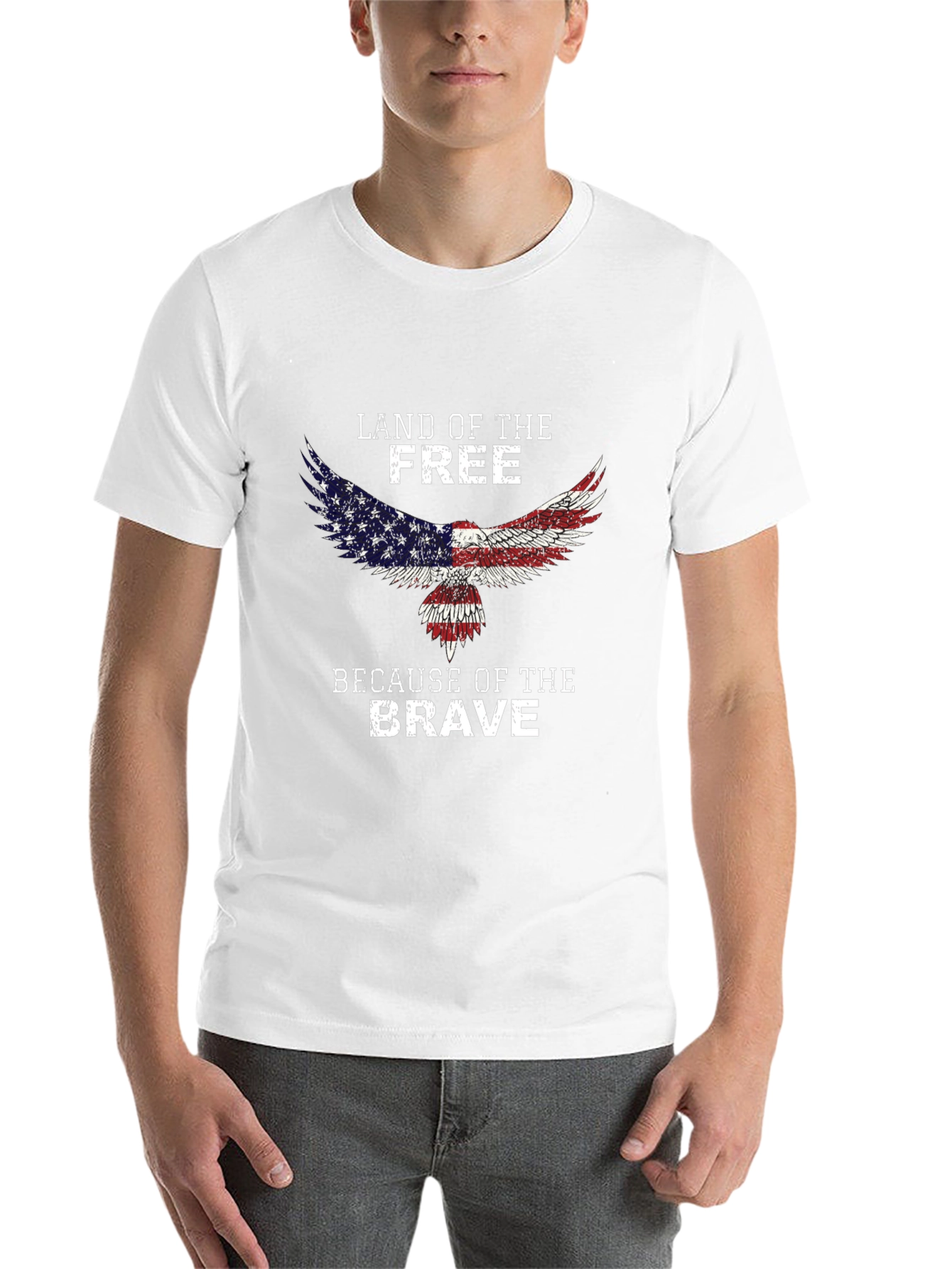 Land of the Free Patriotic Eagle T-Shirt