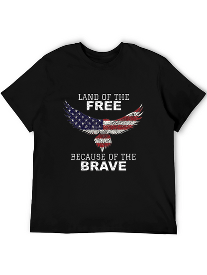 Land of the Free Patriotic Eagle T-Shirt