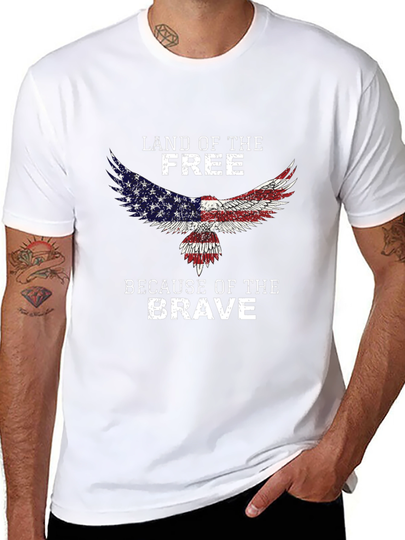 Land of the Free Patriotic Eagle T-Shirt