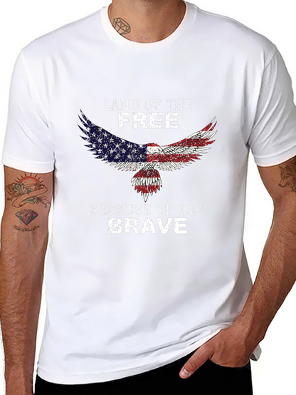 Land of the Free Patriotic Eagle T-Shirt