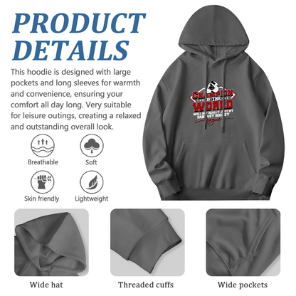 Champion Of The World Fantasy Hockey League Grey Hoodie, Sport Lover Cozy Daily Hoodie
