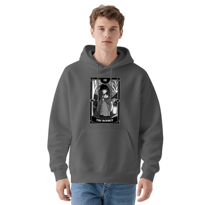 Anime The Hermit Tarot Card Gothic Hoodie, Relaxed All-Day Wear
