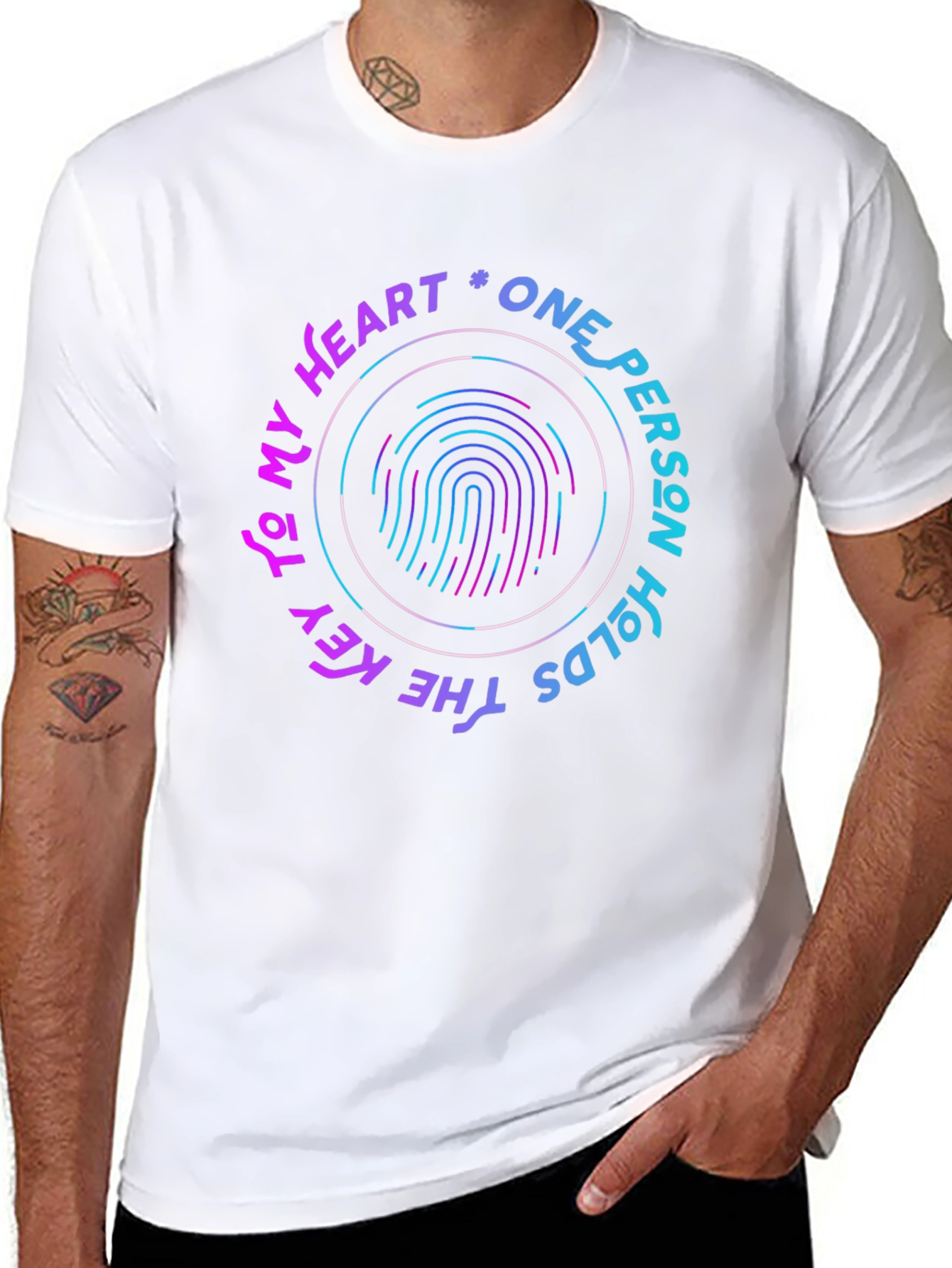 One Person Holds the Key Heart T-Shirt