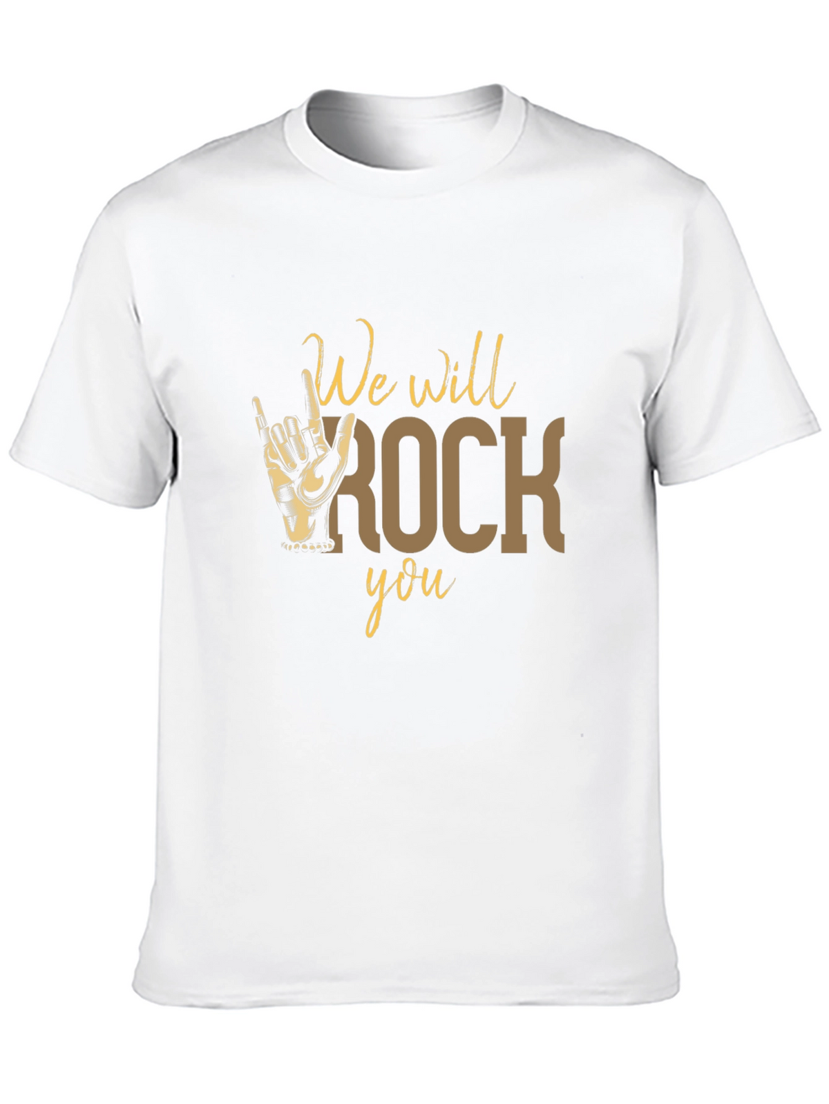We Will Rock You T-Shirt - Black Graphic Tee