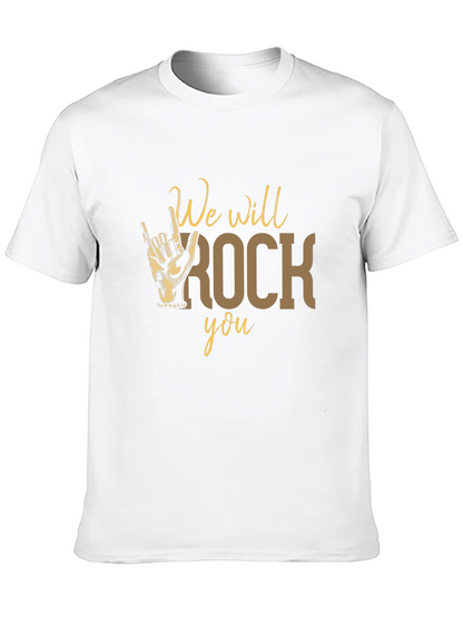 We Will Rock You T-Shirt - Black Graphic Tee