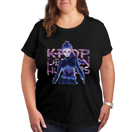 Kpop Demon Hunter Anime Dark Plus Size Women¡¯s T-Shirt